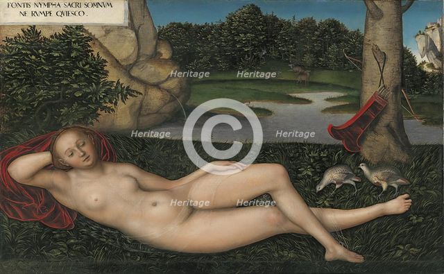 The Nymph at the Fountain, 1530. Creator: Lucas Cranach the Elder.