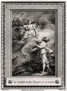 The Nymph Echo, Chang'd into A Sound 1774. Artist: W Walker