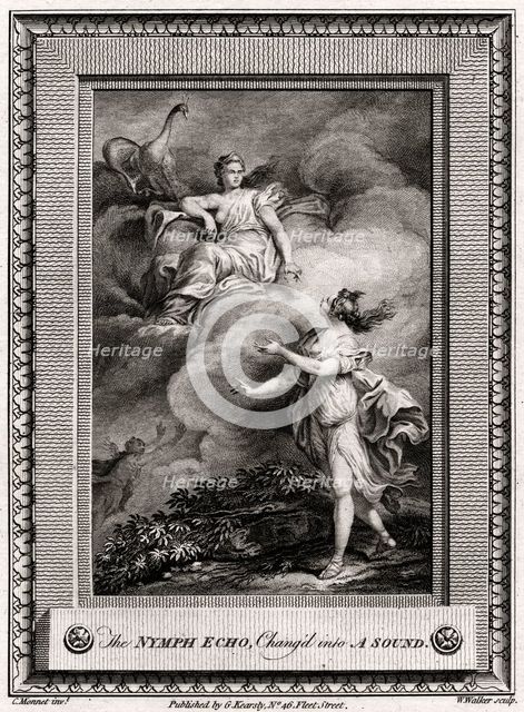 'The Nymph Echo, Chang'd into A Sound', 1774. Artist: W Walker