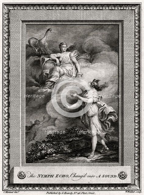 'The Nymph Echo, Chang'd into A Sound', 1774. Artist: W Walker