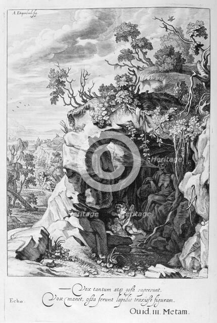 The nymph Echo changed into sound, 1655. Creator: Unknown.