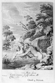 The Nymph Salmacis and Hermaphroditus 1655. Creator: Unknown