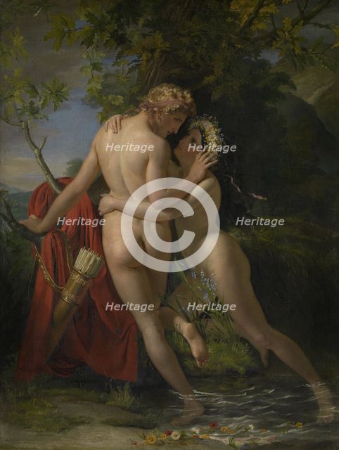 The Nymph Salmacis and Hermaphroditus, 1829. Creator: Francois-Joseph Navez.