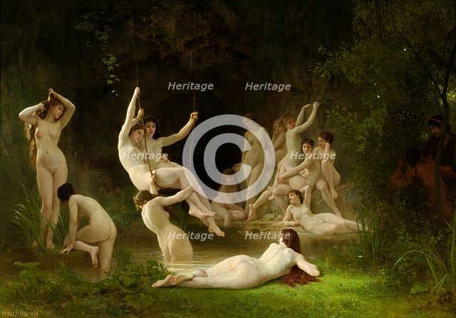 The Nymphaeum, 1878. Creator: Bouguereau, William-Adolphe (1825-1905).