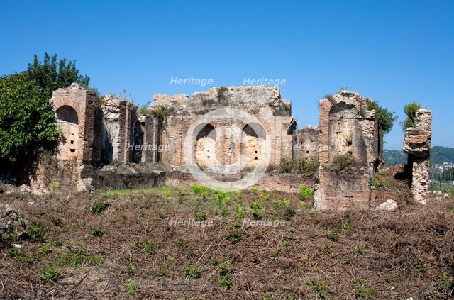 The nymphaeum at Nikopolis, Greece. Creator: Samuel Magal.