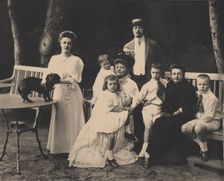 The Nabokov Family. Vladimir Dmitriewitsch, Elena Ivanovna, Maria Ferdinandovna with children