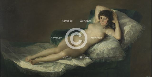 The Naked Maja, c. 1797-1800. Artist: Goya, Francisco, de (1746-1828)