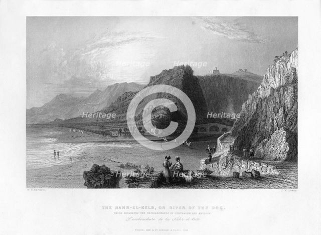 The Nahr-El-Kelb (Dog River), Lebanon, 1841.Artist: Joseph Wilson Lowry