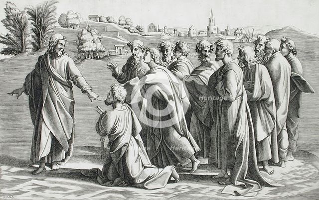 The Naming of Peter, before 1580. Creator: Diana Mantuana.