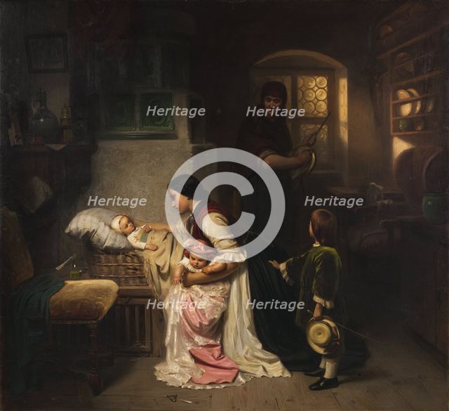 The Nanny, Second Half of the 19th cen.. Creator: Piloty, Carl Theodor von (1826-1886).