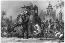 The Nana Sahib with his escort c1860