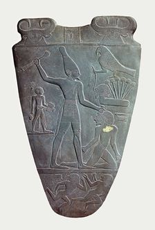 The Narmer Palette (verso) , ca 31st century BC