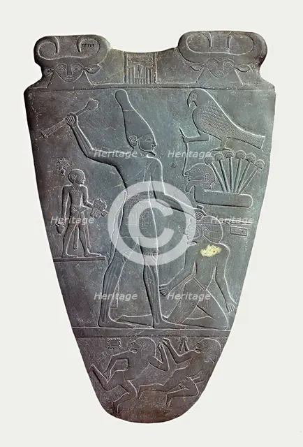 The Narmer Palette (verso) , ca 31st century BC.