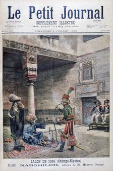 The Narguileh Egypt, 1896. Artist: Maurice Orange