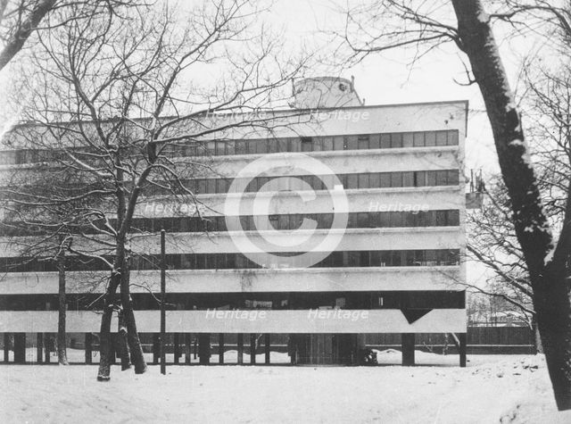 The Narkomfin Building in Moscow, 1928-1929.