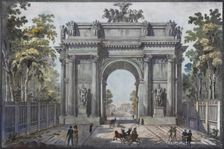 The Narva Triumphal Gate in St. Petersburg, 1821