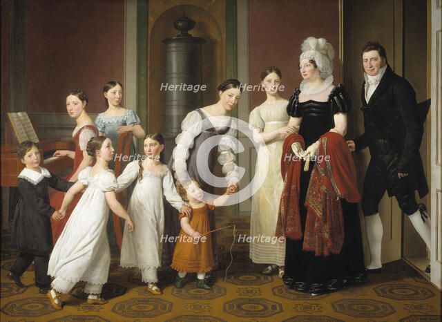 The Nathanson Family, 1818. Creator: Eckersberg, Christoffer-Wilhelm (1783-1853).