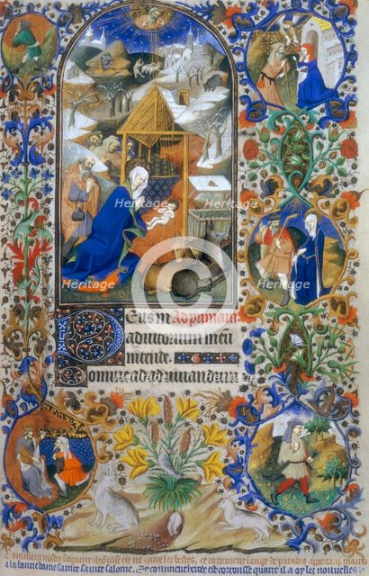 The Nativity, 1423.  Creator: Workshop of the Master of the Duke of Bedford.