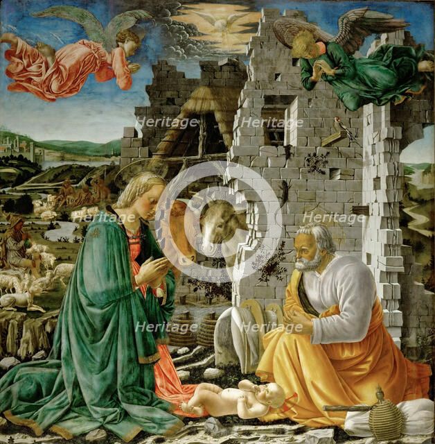 The Nativity, 1465-1470. Creator: Fra Diamante (c. 1430?c. 1492).