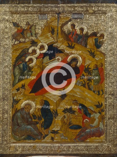 The Nativity, 1497. Artist: Russian icon  