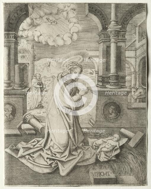 The Nativity, 1520s. Creator: Allaert Claesz (Netherlandish, fl. 1508-1534).