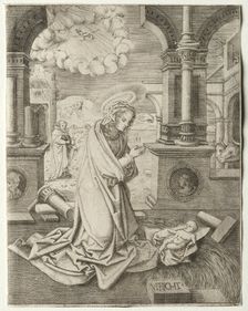 The Nativity, 1520s. Creator: Allaert Claesz (Netherlandish, fl. 1508-1534)