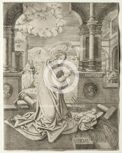 The Nativity, 1520s. Creator: Allaert Claesz (Netherlandish, fl. 1508-1534).