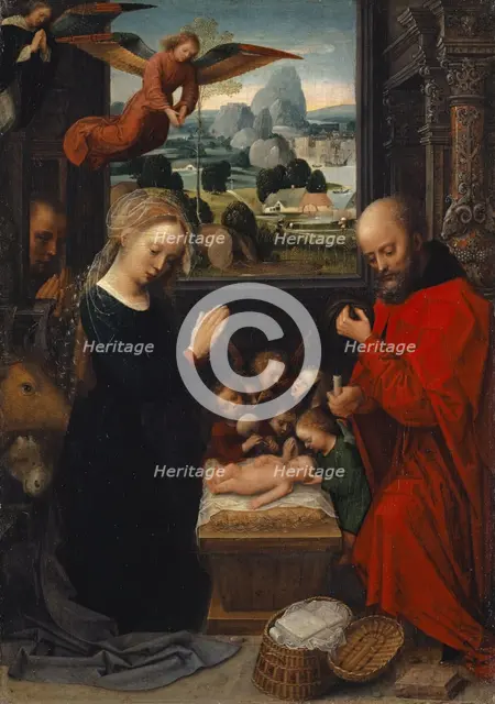The Nativity, 1525. Creator: Adriaen Isenbrandt.