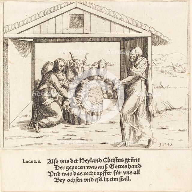 The Nativity, 1548. Creator: Augustin Hirschvogel.