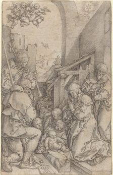 The Nativity, 1552. Creator: Heinrich Aldegrever