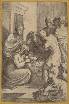 The Nativity, 16th century. Creator: Parmigianino