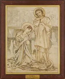 The Nativity, 1864-5. Creator: Sir Edward Coley Burne-Jones