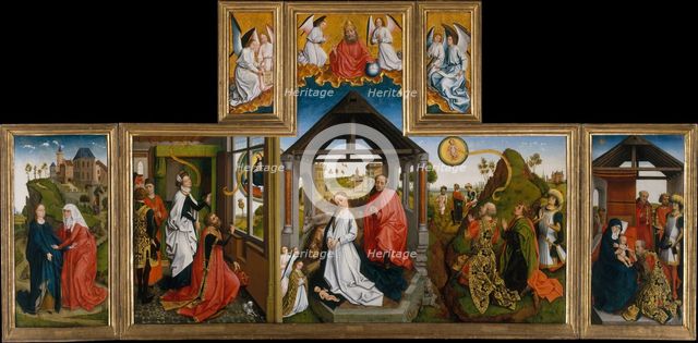 The Nativity, mid-15th century. Creator: Workshop of Rogier van der Weyden (Netherlandish, Tournai ca. 1399-1464 Brussels).