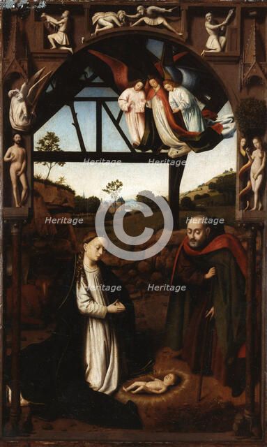 The Nativity of Christ (The Holy Night), 1452. Creator: Christus, Petrus (1410/20-1475/76).
