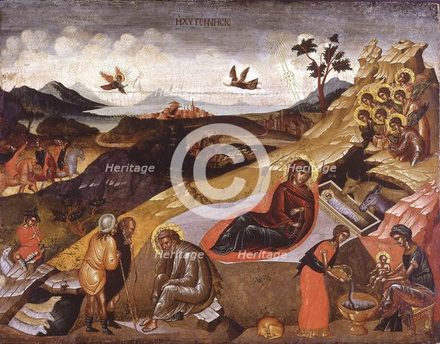 The Nativity of Christ. Artist: Greek icon 