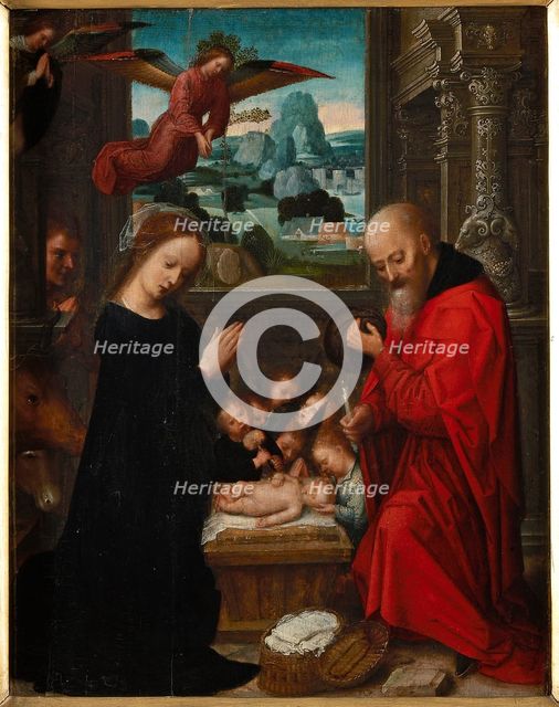 The Nativity of Christ, ca 1525-1550. Creator: Isenbrant, Adriaen (1490-1551).