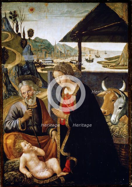 'The Nativity of Christ', late 15th or early 16th century.  Artist: Bastiano Mainardi