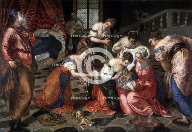 'The Nativity of John the Baptist', 1550.  Artist: Jacopo Tintoretto