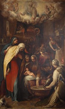 The Nativity of the Blessed Virgin Mary, End of 16th cen.. Creator: Vecchi, Giovanni de (1536-1614)