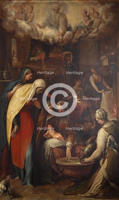 The Nativity of the Blessed Virgin Mary, End of 16th cen.. Creator: Vecchi, Giovanni de (1536-1614).