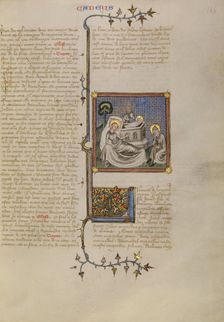 The Nativity, about 1360-1370. Creator: Master of Jean de Mandeville