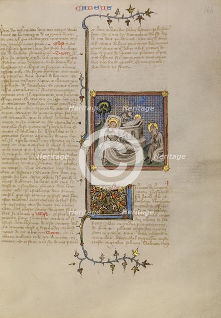 The Nativity, about 1360-1370. Creator: Master of Jean de Mandeville.