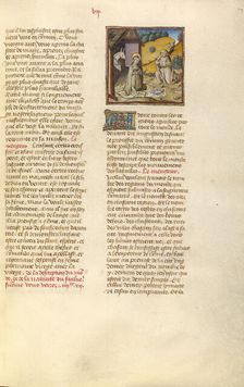 The Nativity and The Adoration of the Christ Child; Miroir Historial, about 1475. Creator: Unknown