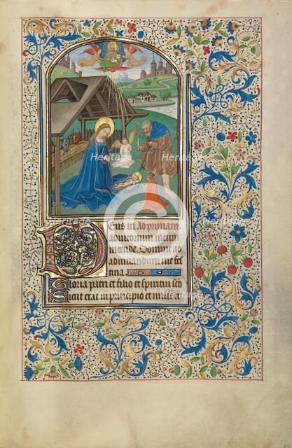 The Nativity; Arenberg Hours, early 1460s. Creator: Willem Vrelant.