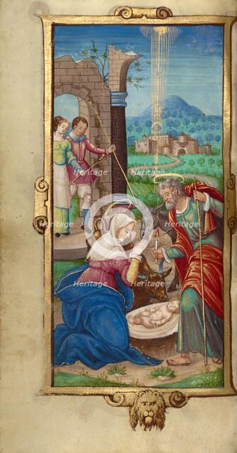 The Nativity; Book of Hours, 1544. Creator: Unknown.