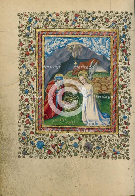 The Nativity; Book of Hours, about 1460. Creator: Unknown.
