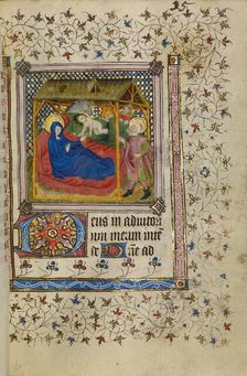 The Nativity; Book of Hours, about 1400-1410. Creator: Unknown