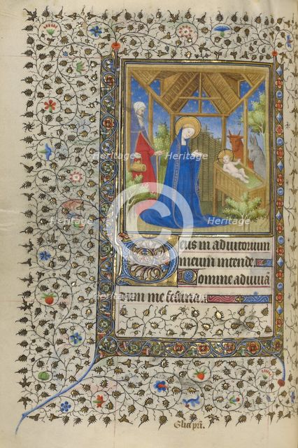 The Nativity; Book of Hours, about 1415-1420. Creators: Boucicaut Master, Workshop of the Boucicaut Master.