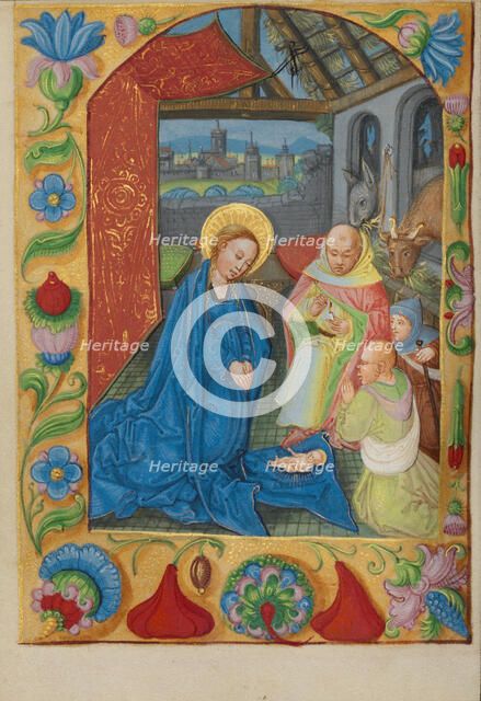 The Nativity; Book of Hours, early 16th century. Creator: Unknown.