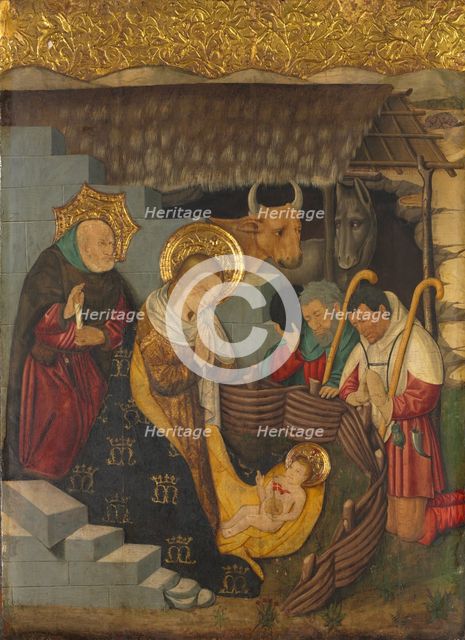 The Nativity, c. 1457. Creator: Jaume Ferrer (Spanish, 1460/70).